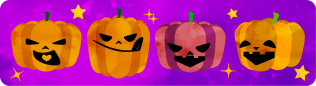 Halloween Event Banner with Pumpkins