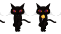 event halloween black cats banner