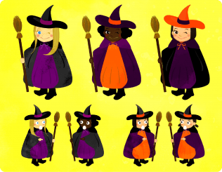 Event Halloween Costume Witch Banner