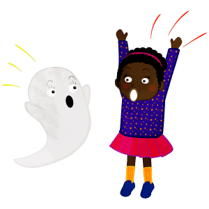 Ghost and Girl Surprised Together