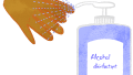 medical alcohol disinfectant pump spray 01 spraying to hand