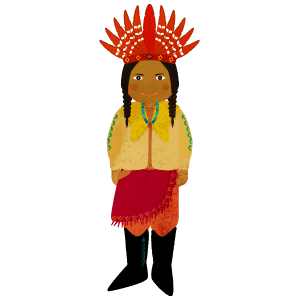 Native Indian facing front