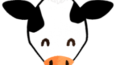 animal cow face front smiling 268