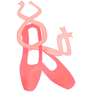 Ballet- Pink Pointe Shoes