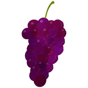 A tuft of grapes