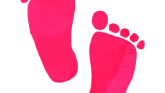 mark pink footprints 268