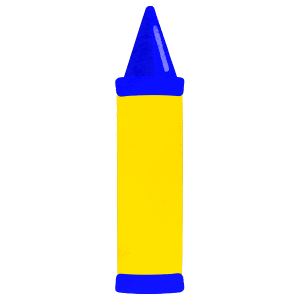 Stationary Blue Crayon