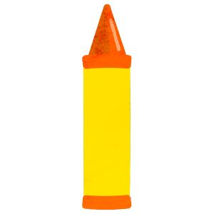 Stationary Orange Crayon