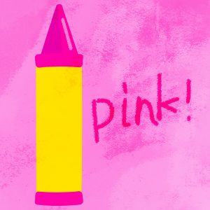 Stationary Pink Crayon