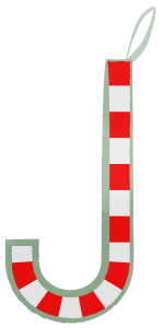 Christmas ornament candy cane