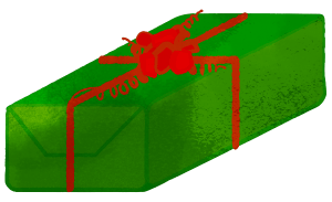 Christmas Green Long Present Box