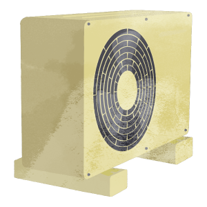 Electrical Appliances Japanese Air Conditioner Outdoor Unit Side View