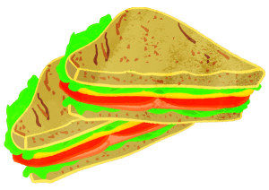 BLT Sandwitches Layed Down