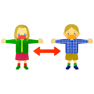 Life Boy And Girl Social Distancing