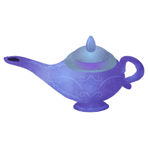Blue Magic Lamp