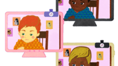 boy getting bored during remote learning b 268