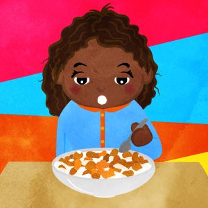 Girl Just Woke Up And Eating A Cereal D