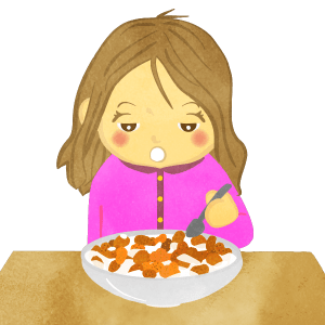 Girl Just Woke Up And Eating A Cereal G