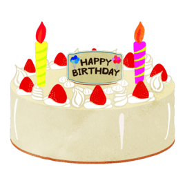 happy birthday sponge cake 268
