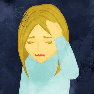 Lady Not Feeling Well