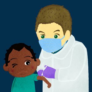 Medical Male Doctor Immunizing A Boy D