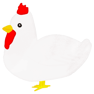 Normal Chicken Side View