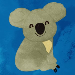 Smiling Koala Whole Body