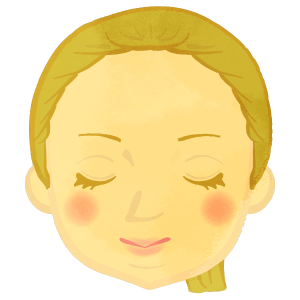 Face Only Lady Eyes Closed 2
