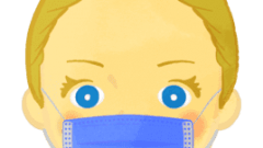 face only lady with a mask 268