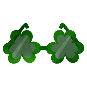 St Patricks Day Clover Glasses 02