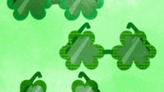 st patricks day clover glasses 268