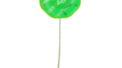 st patricks day hexagon green balloon 268