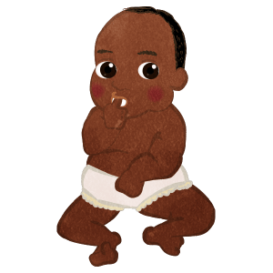 Thumb Sucking Baby Full Body D