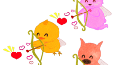 valentines cupid animals 268