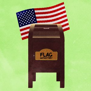Flag Post United States Of America 2