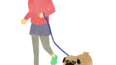 lady running with pug a 268