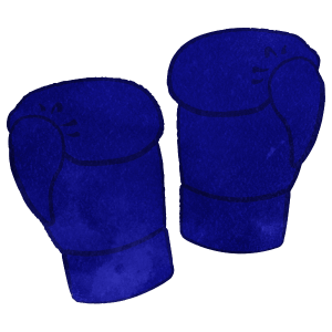 Blue Boxing Gloves
