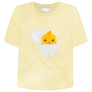 Cream Yellow T Shirt With Chick Picture