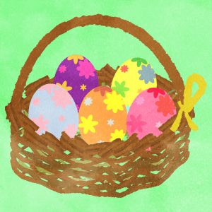 Set Of Colorful Flower Painted Easter Egg 10 Flower Painted Easter Egg In A Nest