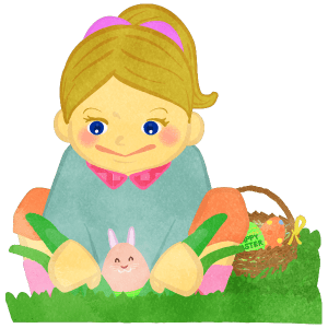 Girl Finds Bunny Shaped Easter Egg 11 Girl Finds Bunny Shaped Easter Egg A