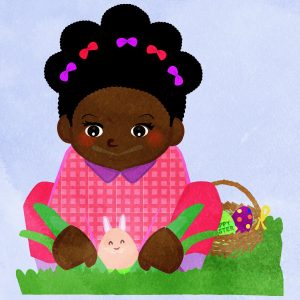 Girl Finds Bunny Shaped Easter Egg 12 Girl Finds Bunny Shaped Easter Egg B