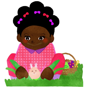 Girl Finds Bunny Shaped Easter Egg 13 Girl Finds Bunny Shaped Easter Egg B