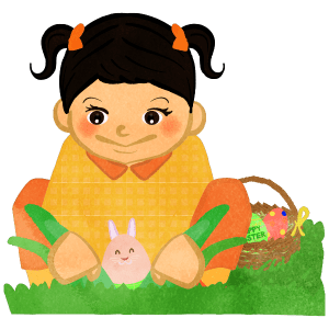 Girl Finds Bunny Shaped Easter Egg 15 Girl Finds Bunny Shaped Easter Egg C