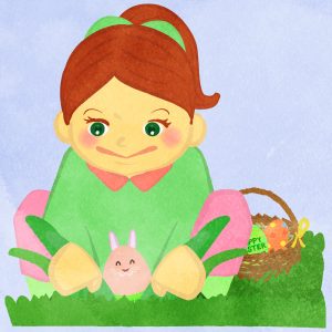 Girl Finds Bunny Shaped Easter Egg 18 Girl Finds Bunny Shaped Easter Egg E