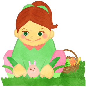 Girl Finds Bunny Shaped Easter Egg 19 Girl Finds Bunny Shaped Easter Egg E