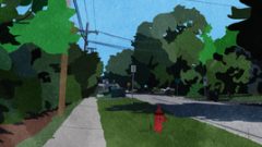 life scenery of an american suburb 268