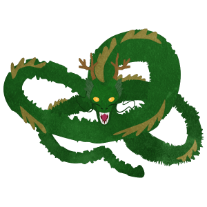 Menacing Green Dragon