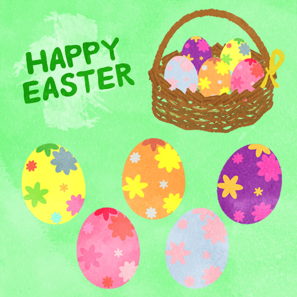 Set Of Colorful Flower Painted Easter Egg 17 Set Of Colorful Flower Painted Easter Egg