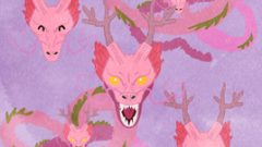 set of pink dragon 268