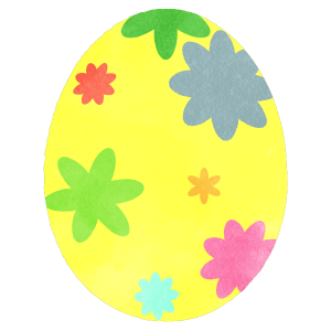 Set Of Colorful Flower Painted Easter Egg 16 Yellow Flower Painted Easter Egg